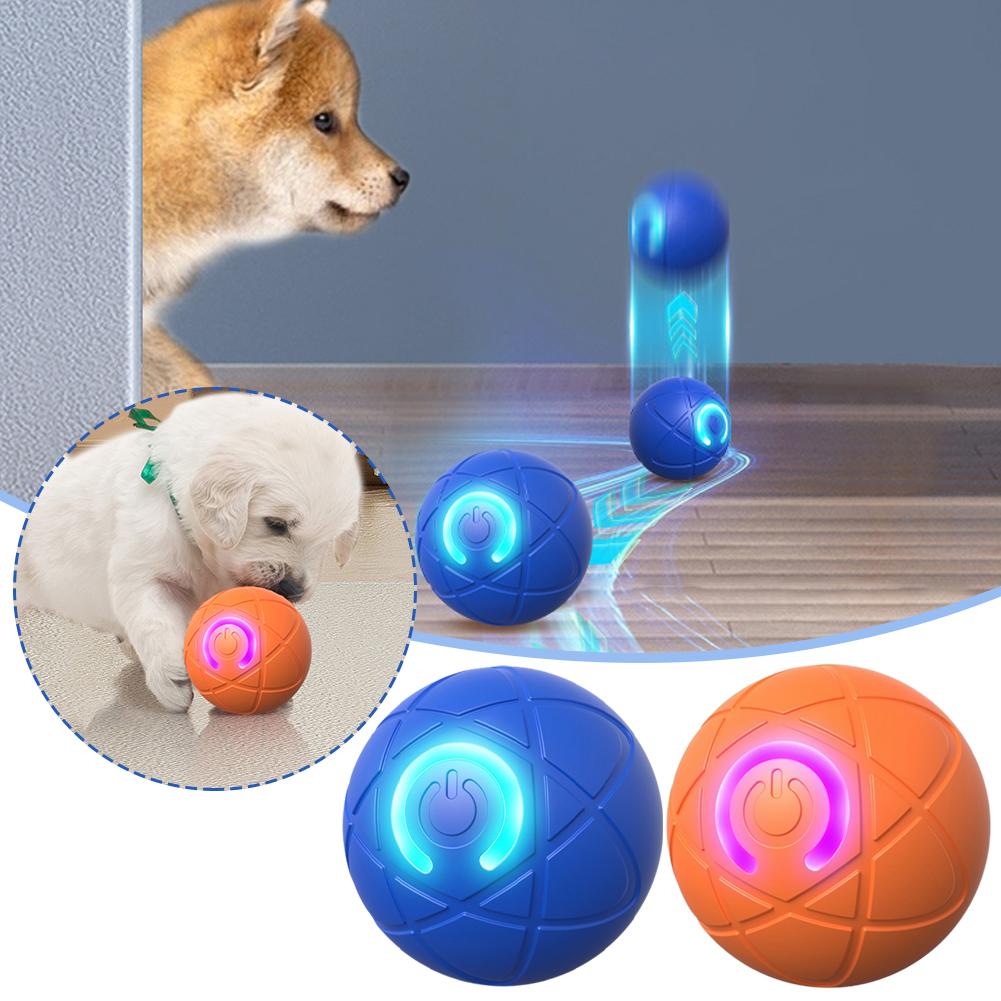 Automatic Moving Dog Ball - Elektronisches interaktives Haustierspielzeug, intelligenter Hundespielzeugball, USB,